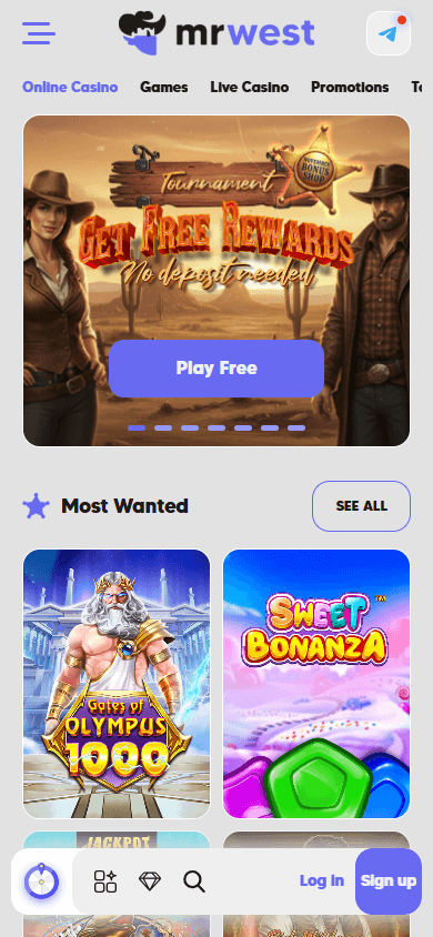 MrWest Casino Mobile screenshot